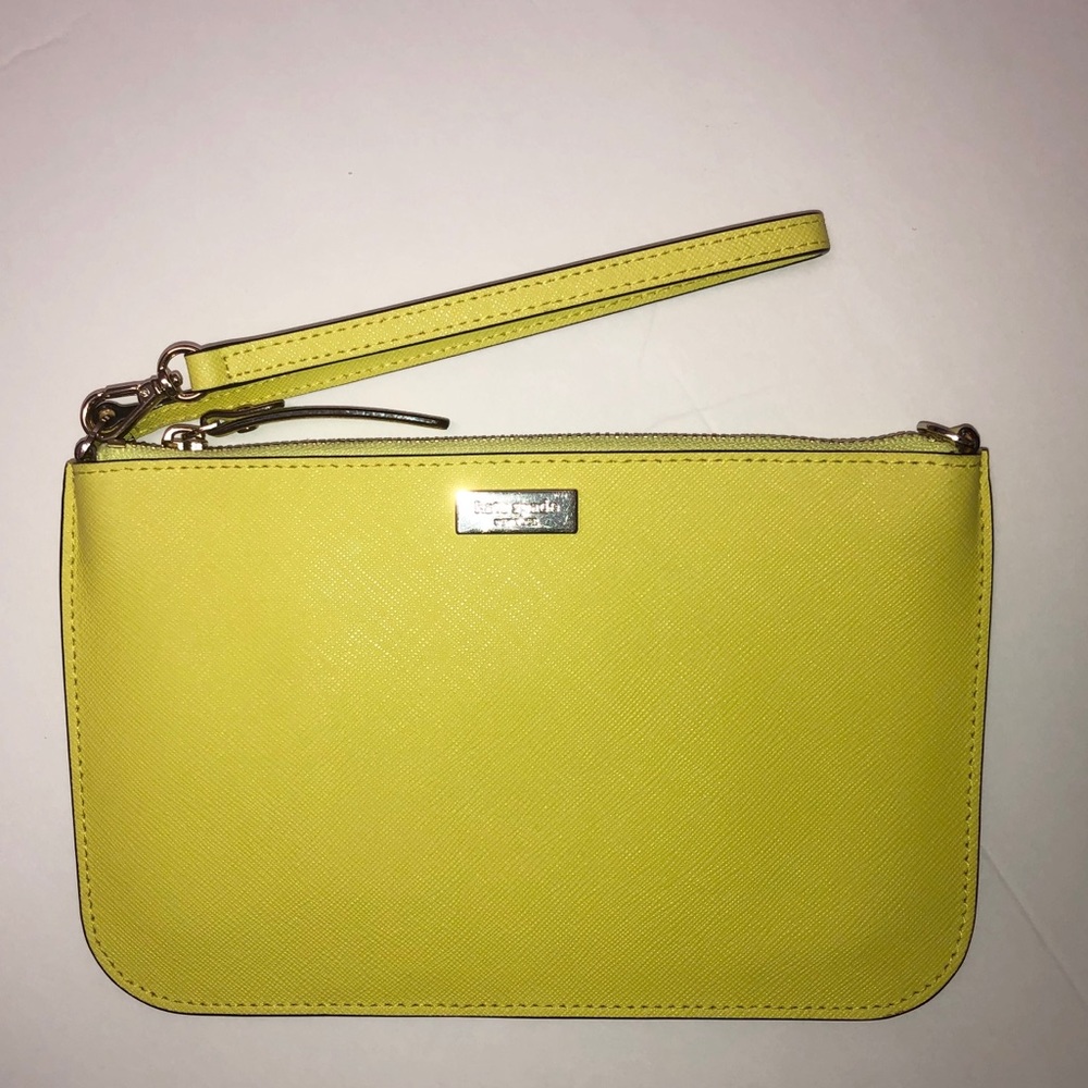 Kate Spade Yellow Wristlet